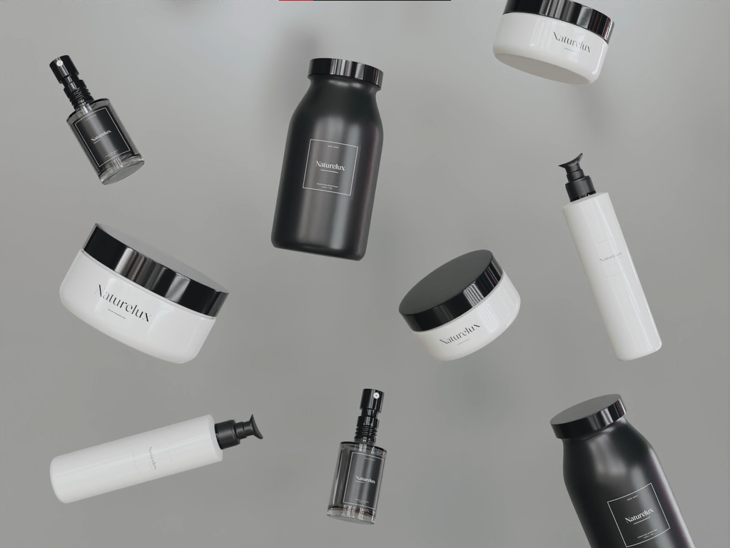 Naturelux – Cosmetic Product 3D Visualization