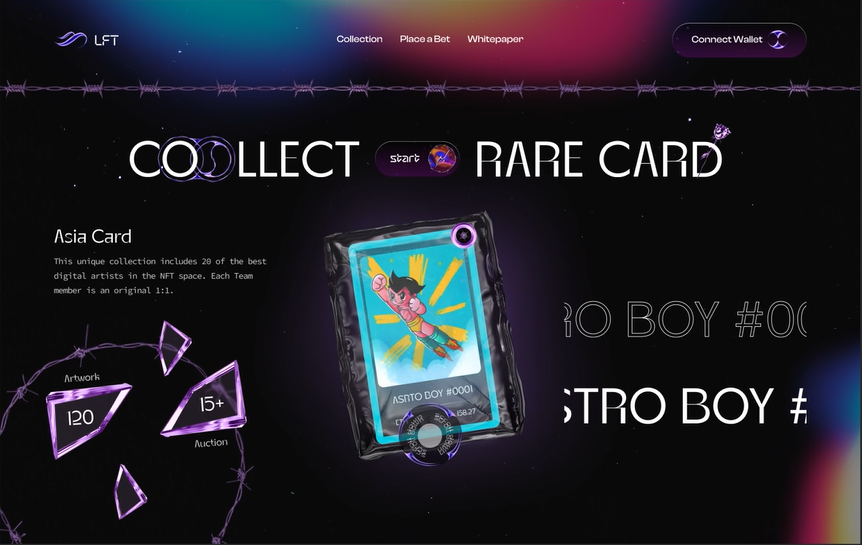 NFT Website Motion Graphics Showcase